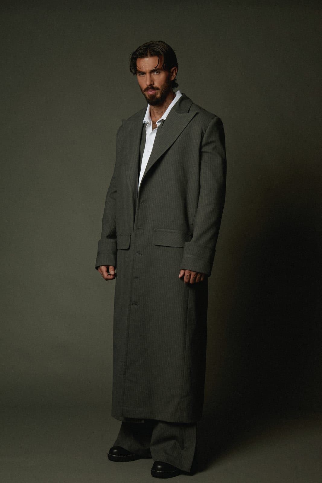 The Pinstripe Longcoat